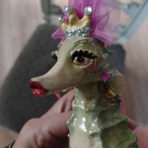 Katherine collection vintage Christmas ornament seahorse
